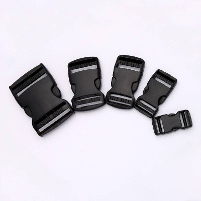 Wholesale Black 50mm Or 45mm Customized Side Release Adjuster Plastic Buckles