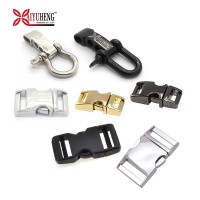 Promotional Bulk Stainless Steel Bracelet Clasp Metal Side Quick Release Curved Paracord Shackle Adjustment Buckles